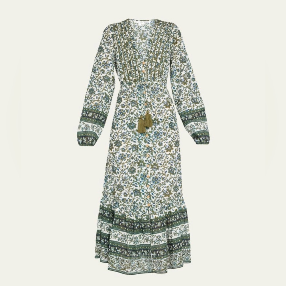 Veronica Beard Kamieya Long Sleeve Midi-Dress, Size Medium, NWT $498